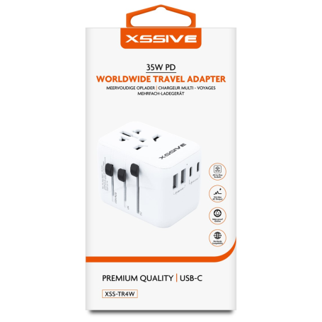 XSSIVE Worldwide Adapter 35W PD XSS-TR4W