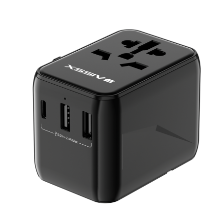 Universal Adapter for Global Travel XSSIVE XSS-TR3B | Worldwide Compatibility
