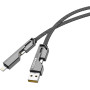 Câble USB-C / Micro USB / iPhone 2m XSSIVE XSS-4IN12M