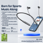 REMAX RX-S110 Wireless Neckband Sport Bluetooth Headphones 90mAh - Black
