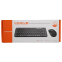 XSSIVE Wireless Keyboard and Mouse Set XSS-KMSET3 – AZERTY – Black