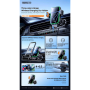 Remax RM-C69 Tri-axis Linkage 15W Wireless Car Charging Holder - Black