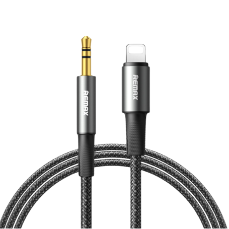 Câble adaptateur Lightning / Jack Tressé 3.5mm REMAX C25 - 1.2M - Noir