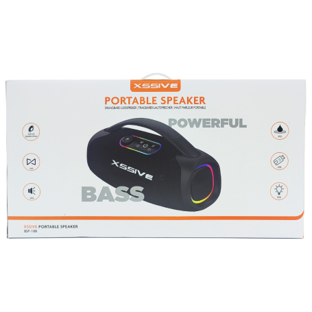 Enceinte Portable Bluetooth 60W XSSIVE XSS-BSP18B - Noir