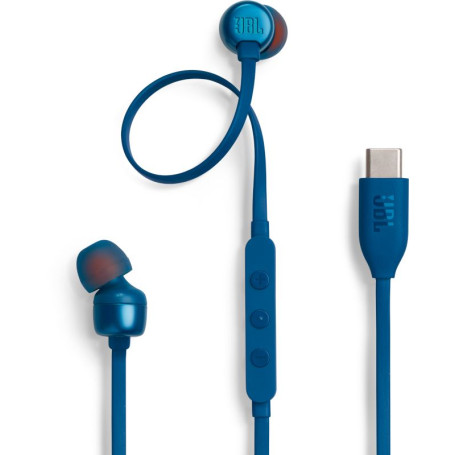 Ecouteurs filaires JBL Tune 310C - JBLT310CBLU - Bleu