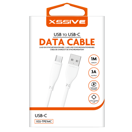 Câble de Charge USB Vers USB-C 1m XSSIVE XSS-TPE1MC