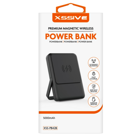 Power Bank Magnétique 5000mAh XSSIVE XSS-PB42B - Noir