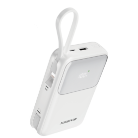 Power Bank 20000mAh XSSIVE XSS-PB38W Blanc - Charge rapide USB-C/Lightning 22.5W pour une autonomie maximale