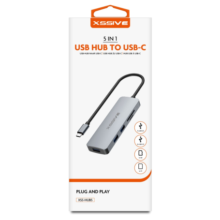 XSSIVE 5 in 1 USB-C Adapter XSS-HUB5