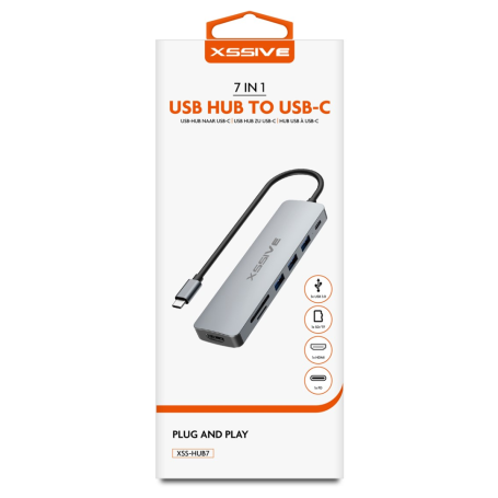 Adaptateur HUB USB-C XSSIVE XSS-HUB7