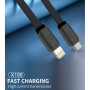 Câble USB-C / Lightning Nylon Tressé 27W Noir - X199 (WUW)