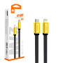 Câble USB-C / Lightning Nylon Tressé 27W Jaune - X199 (WUW)