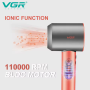 Sèche-Cheveux Pliable VGR Moteur BLDC Double Tension Salon Ionique V440 Vert