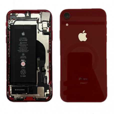Rear Frame iPhone XR with Red Battery (Original Disassembled) - Grade AB