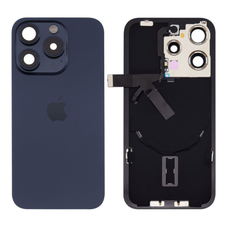 iPhone 15 Pro Titanium Blue Rear Glass Cover (Original Disassembled) - Grade A