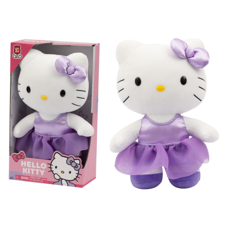 Peluche Giochi Preziosi Hello Kitty robe satin violette - 30cm