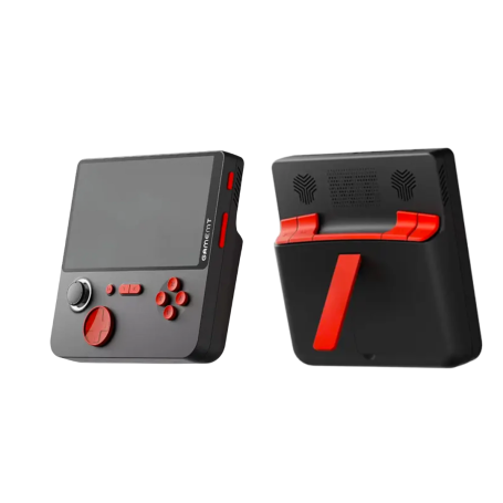 Jellymini5 E5 5" IPS Screen 64GB Portable Video Game Console - Black & Red