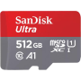 SanDisk Ultra 512GB UHS-I Class 10 Micro SD Memory Card Up to 150MB/s + SD Adapter