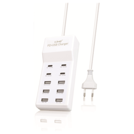 LinQ T1021 rapid PD+USB 10 Porte charging station