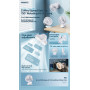 Remax F41 3-in-1 Mini Desk Fan - 720° Rotation - Night Light - 4 Speeds
