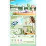 Mini Ventilateur Portable 1200mAh REMAX F33 - Support Intégré - 3 Vitesses - Blanc
