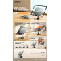 Support Pliable en Métal pour Tablette & PC - Rotation 360° - REMAX RM-C60 - Vert