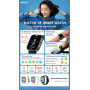 REMAX WATCH25 300mAh Smartwatch - 1.85" AMOLED screen - IP68 - Black