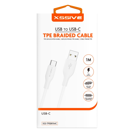Câble USB/USB-C 1m XSSIVE XSS-TPEBR1MC