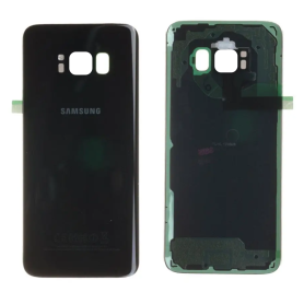 Vitre Arrière Samsung Galaxy S8 Noir Originale - Remplacement Grade AB sans Contour Lantille