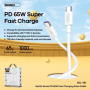 REMAX Marlik Series RC-191 - 1M - TYPC-C / TYPC-C 65W Cable - White