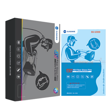 SUNSHINE SS-U300 HD UV Protection Film with Light Box 25 Pcs - Premium Fiberglass Shield