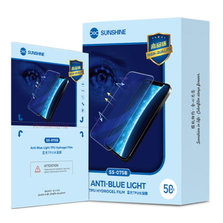 Film Hydrogel Anti-Lumière Bleue TPU SUNSHINE SS-075B - 50 Pcs - Protection et Confort Visuel Assurés