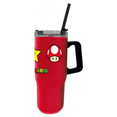 Stor Mario 940ML Rambler Steel Bottle - Red