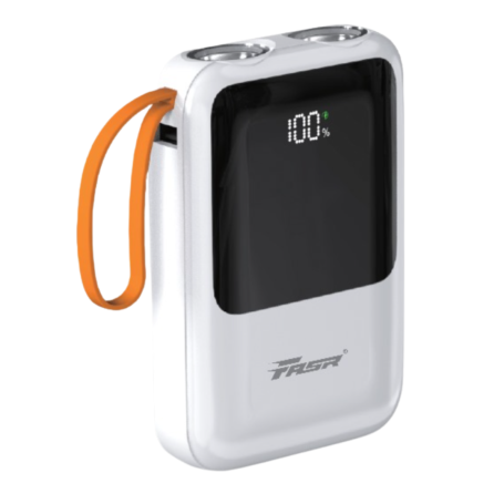 Power Bank 10000 mAh avec 4 Câbles intégrés Micro, Type-C, Lightning et USB FASR FS-B2