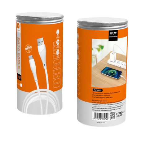 Boîte de 30 pcs Câble USB/USB-C 1M Blanc - X197/TPC (WUW)