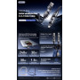 Câble Collier Ajustable USB / Type-C vers Lightning Type-C Tressé Power Delivery 240W Remax C7 - 1.5M - Tarnish