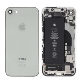 Achetez Châssis Complet iPhone SE3 2020 Blanc avec Connecteur de Charge et Batterie d'Origine - Grade A
