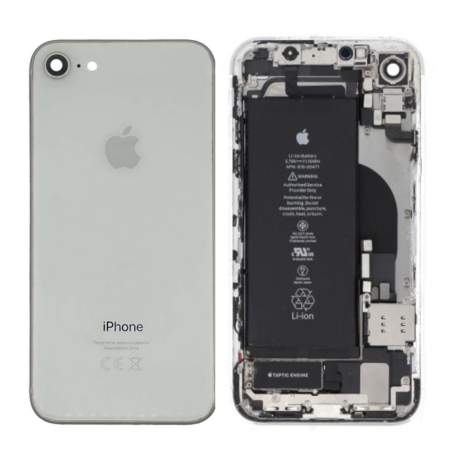 Achetez Châssis Complet iPhone SE3 2020 Blanc avec Connecteur de Charge et Batterie d'Origine - Grade A