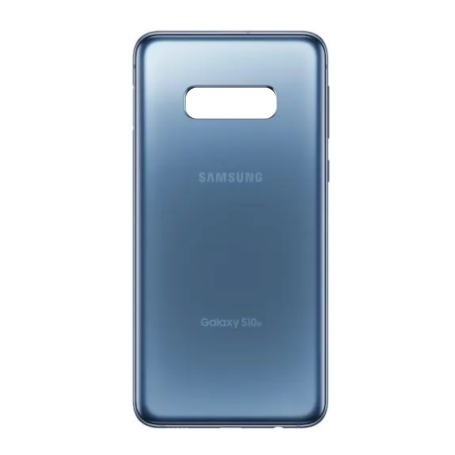 Vitre arrière originale Samsung Galaxy S10E Bleu - Pièce de Remplacement Grade A sans Contour et Lentille