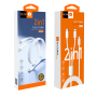 Câble 2 en1 Type-C / Type-C & Lightning WUW X223