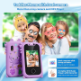 KP08 Crab Smartphone Toy - IPS Screen - Dual Camera for Kids - Purple
