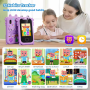 KP08 Crab Smartphone Toy - IPS Screen - Dual Camera for Kids - Purple