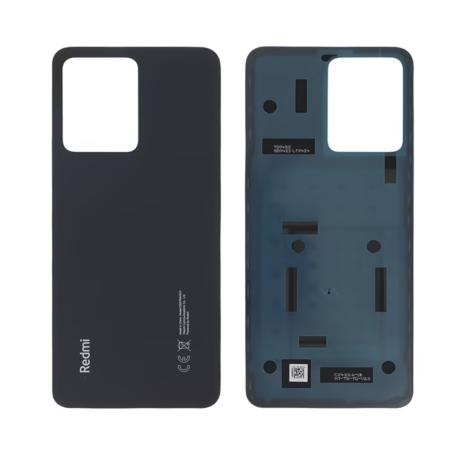 Vitre Arrière Xiaomi Redmi Note12 sans Contour Lentille Noir (Original Démonté) - Grade A