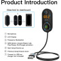 XSSIVE Car Kit Wireless FM Transmitter and Music Player XSS-FM11 – Black