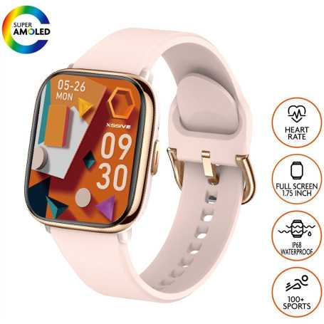 XSSIVE Smartwatch with HD AMOLED Display XSS-SW9RG – Rose Gold