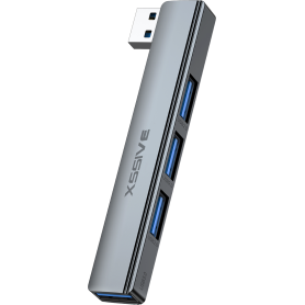 Adaptateur 4-en-1 Hub USB/USB-A XSSIVE XSS-HUB12A - Connectivité et Performance Optimales