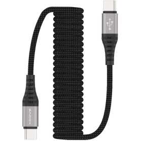 Câble de Charge Extensible USB-C/USB-C 1,5m XSSIVE XSS-SC-CC Noir - Haute Performance & Fiabilité