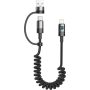 Câble de Charge 2-en-1 Lighting/USB-C et USB-A 1,5m XSSIVE XSS-SC-LCA - Noir