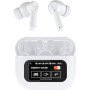 XSSIVE Wireless Earbuds with ANC and LCD Touch Screen XSS-TWS16WANC – White
