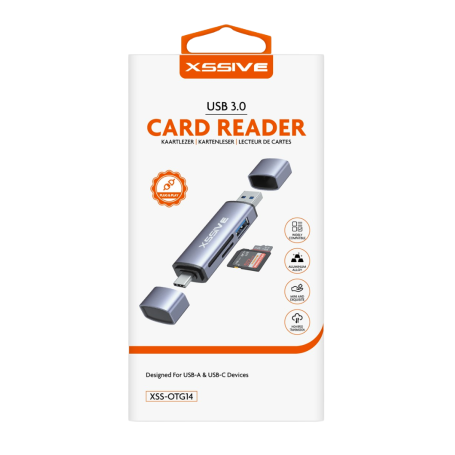 XSSIVE USB-A/USB-C Card Reader XSS-OTG14